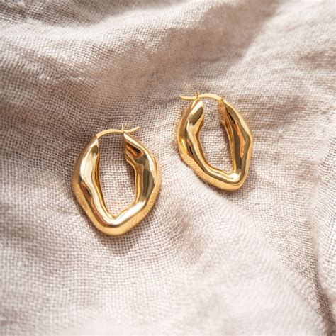 balenciaga gold hoops dupe